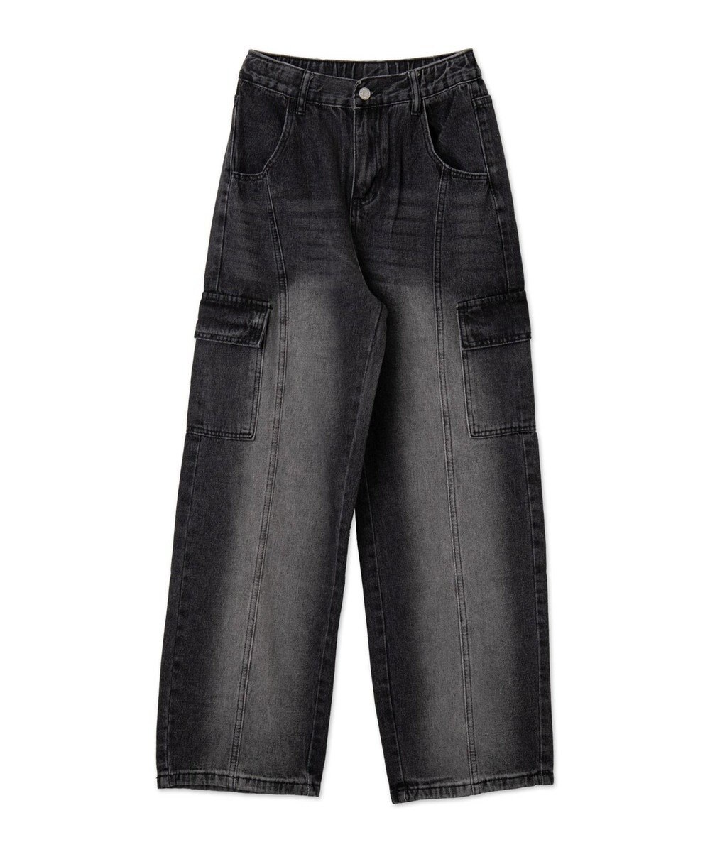 WEGO ヴィンテージウォッシュカーゴデニム 