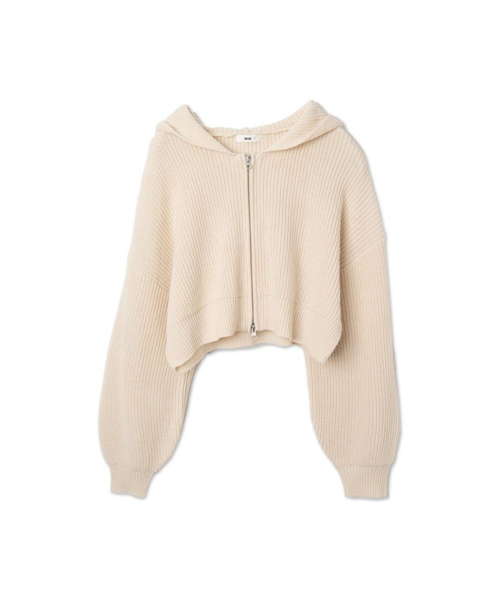 WEGO ダブルジップニットパーカー 