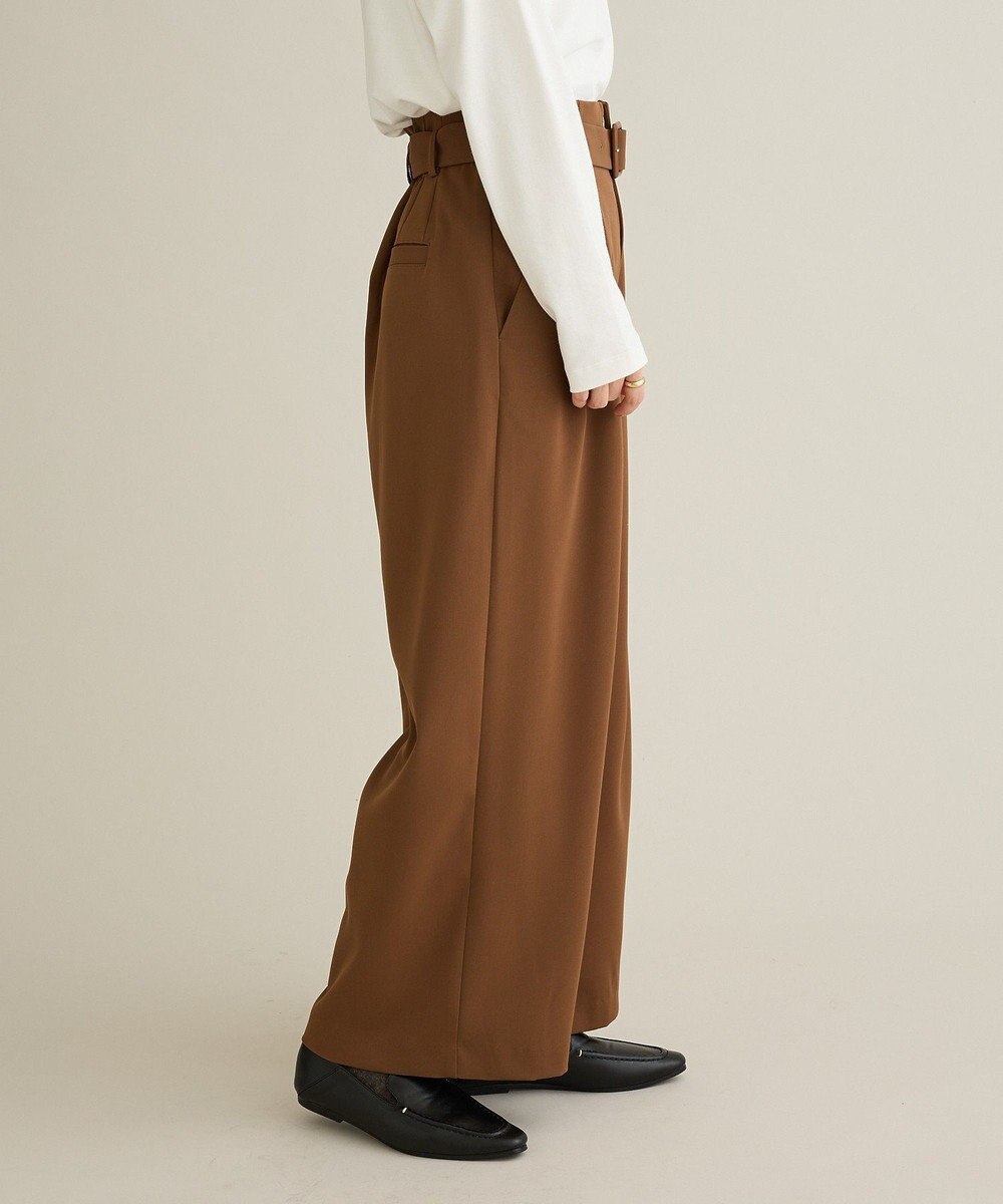 CRAFT STANDARD BOUTIQUE ハイウェストベルトワイドパンツ 