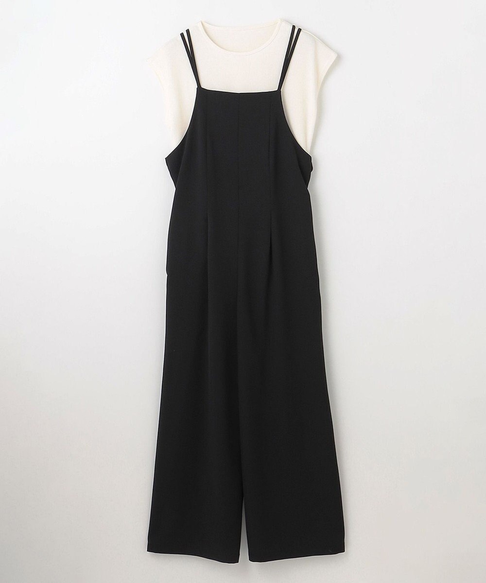 ANY 【2SET/洗濯機可】プルオーバー×キャミサロペットセット 