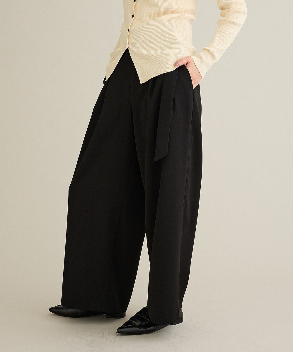 CRAFT STANDARD BOUTIQUE ハイウェストベルトワイドパンツ 