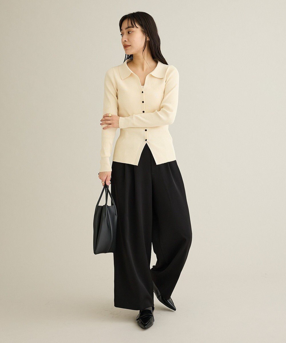 CRAFT STANDARD BOUTIQUE ハイウェストベルトワイドパンツ 