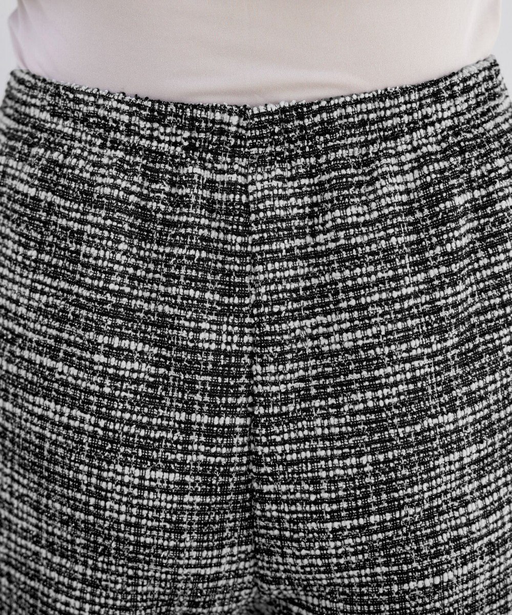 Tiaclasse ラメツイードワイドストレートパンツ 