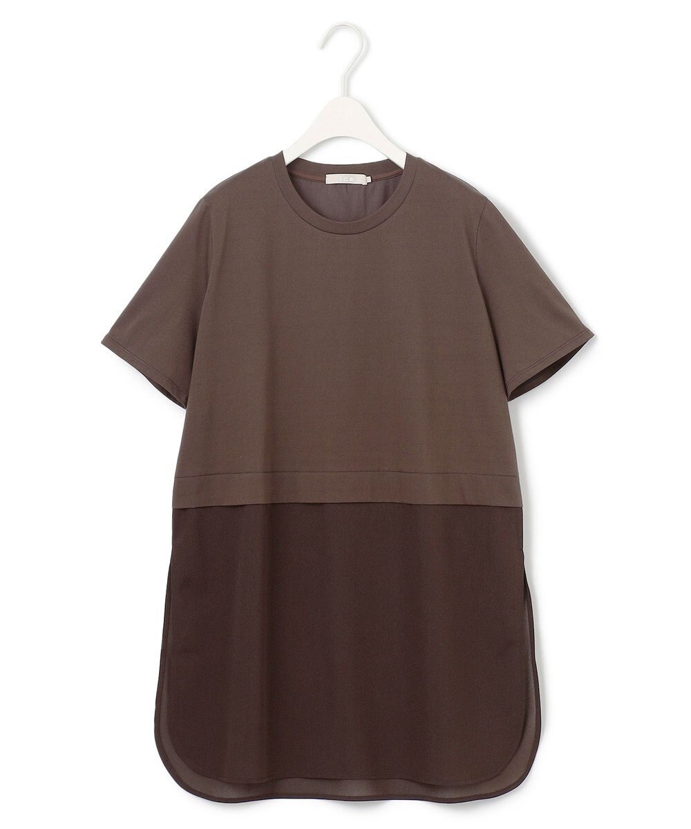 ICB L 【人気のため新色追加・UVケア・洗える】シアージャージーコンビ カットソー 