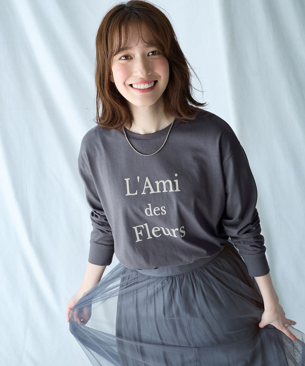 ANY 【洗濯機可】フロッキーロゴロングＴシャツ 