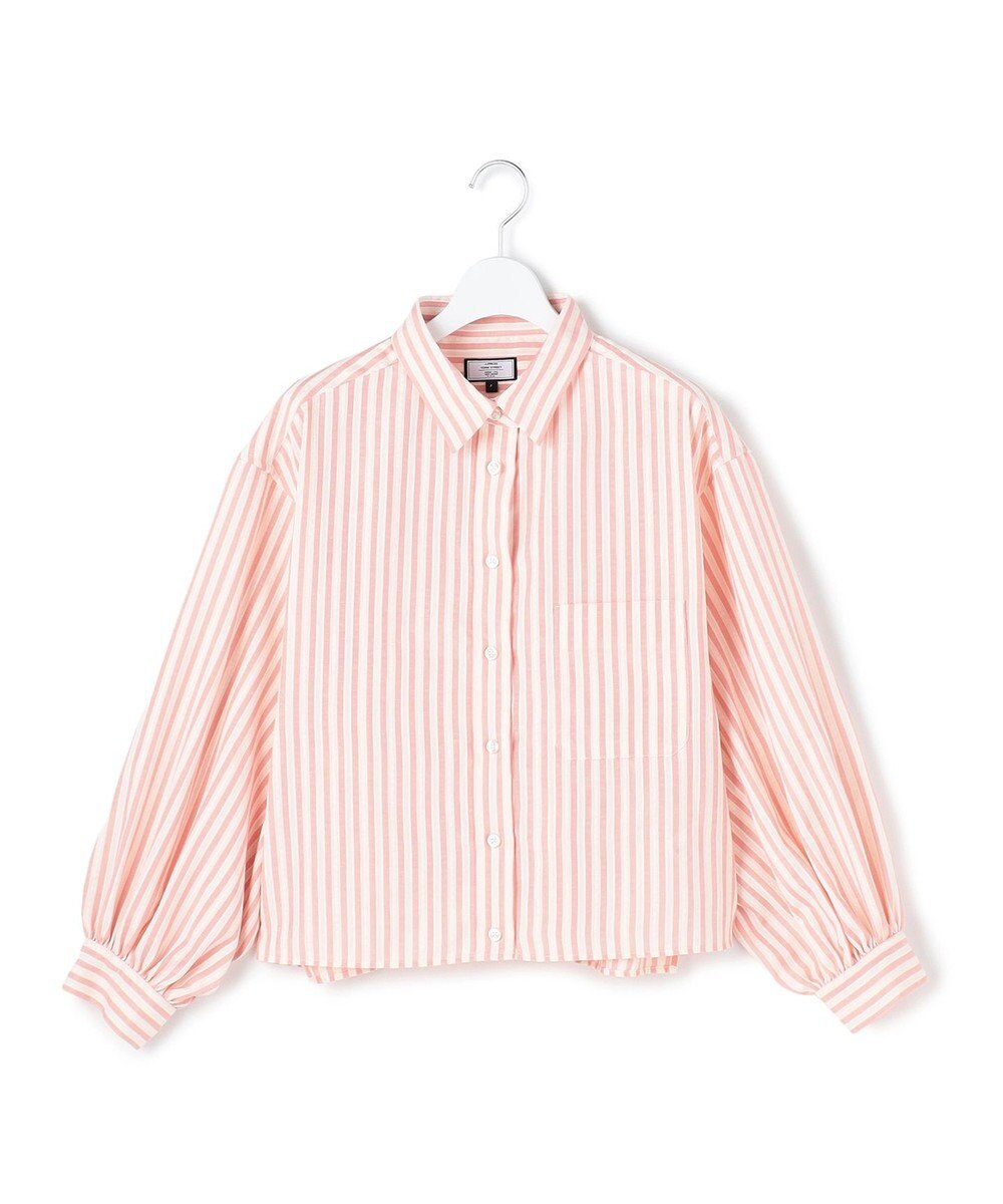J.PRESS YORK STREET 【WOMEN】ストライプショート ブラウス 