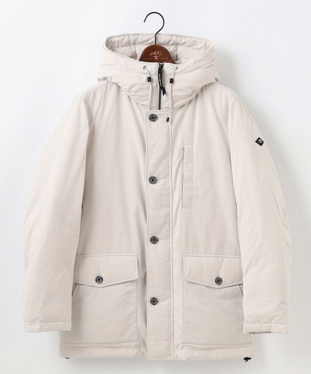 JOSEPH ABBOUD MOUNTAIN 【サスティナブル/ECO撥水/ECOファー/９ポケット】ナイロンピーチダウンコート 