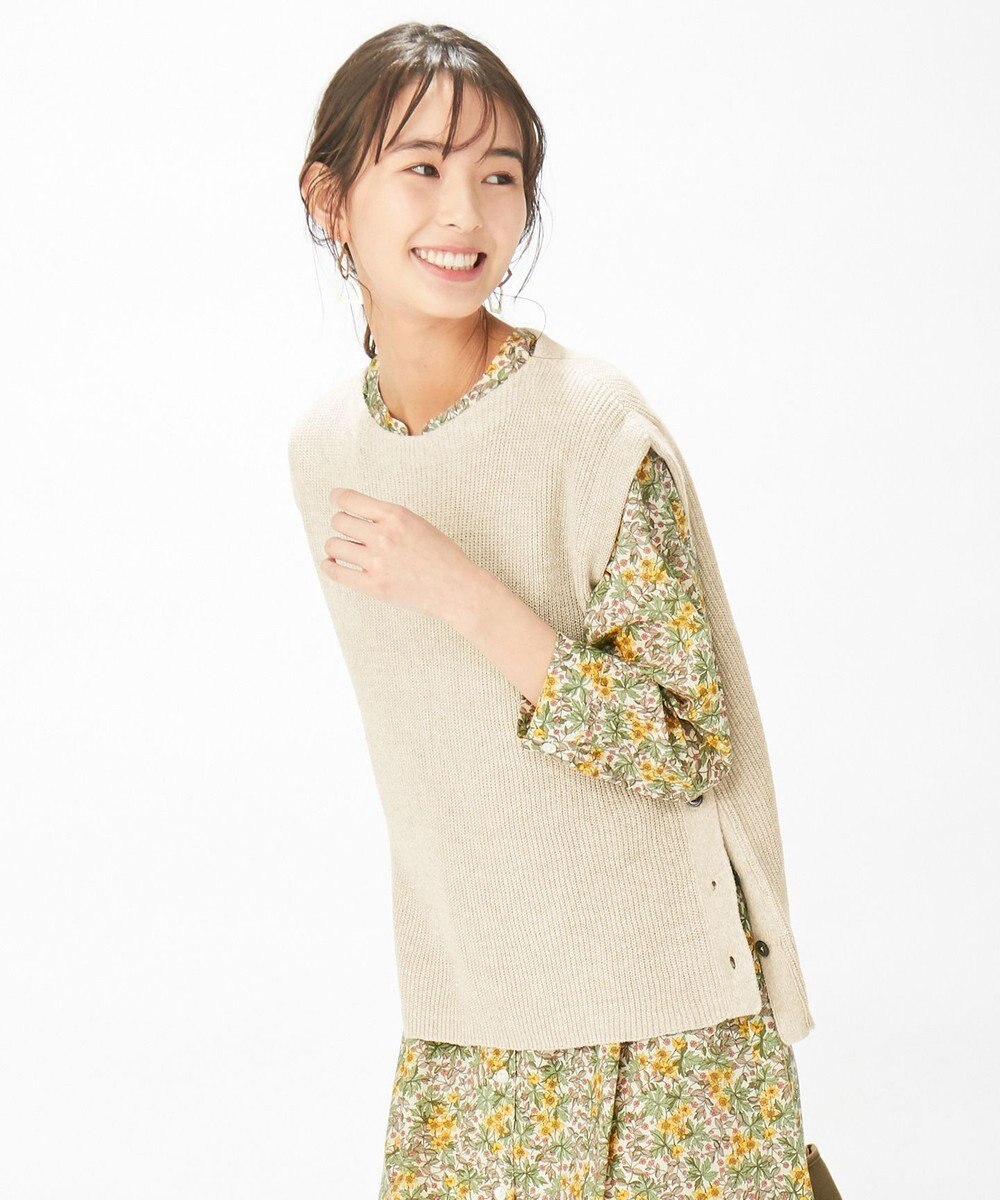 洗える】リネンコットン片畦ベスト / J.PRESS LADIES S | ファッション