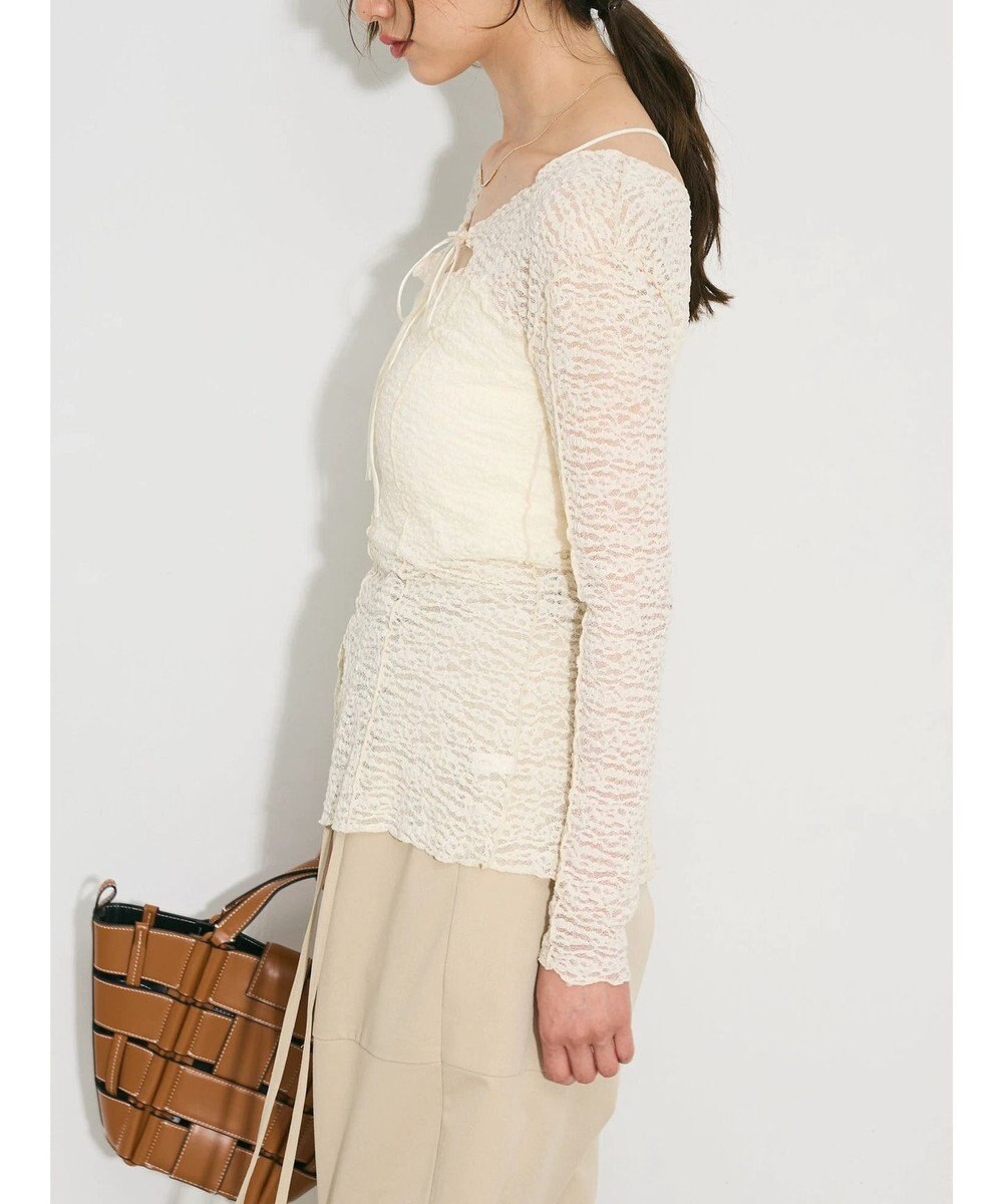 Green Parks カットワークデザインレーストップス 