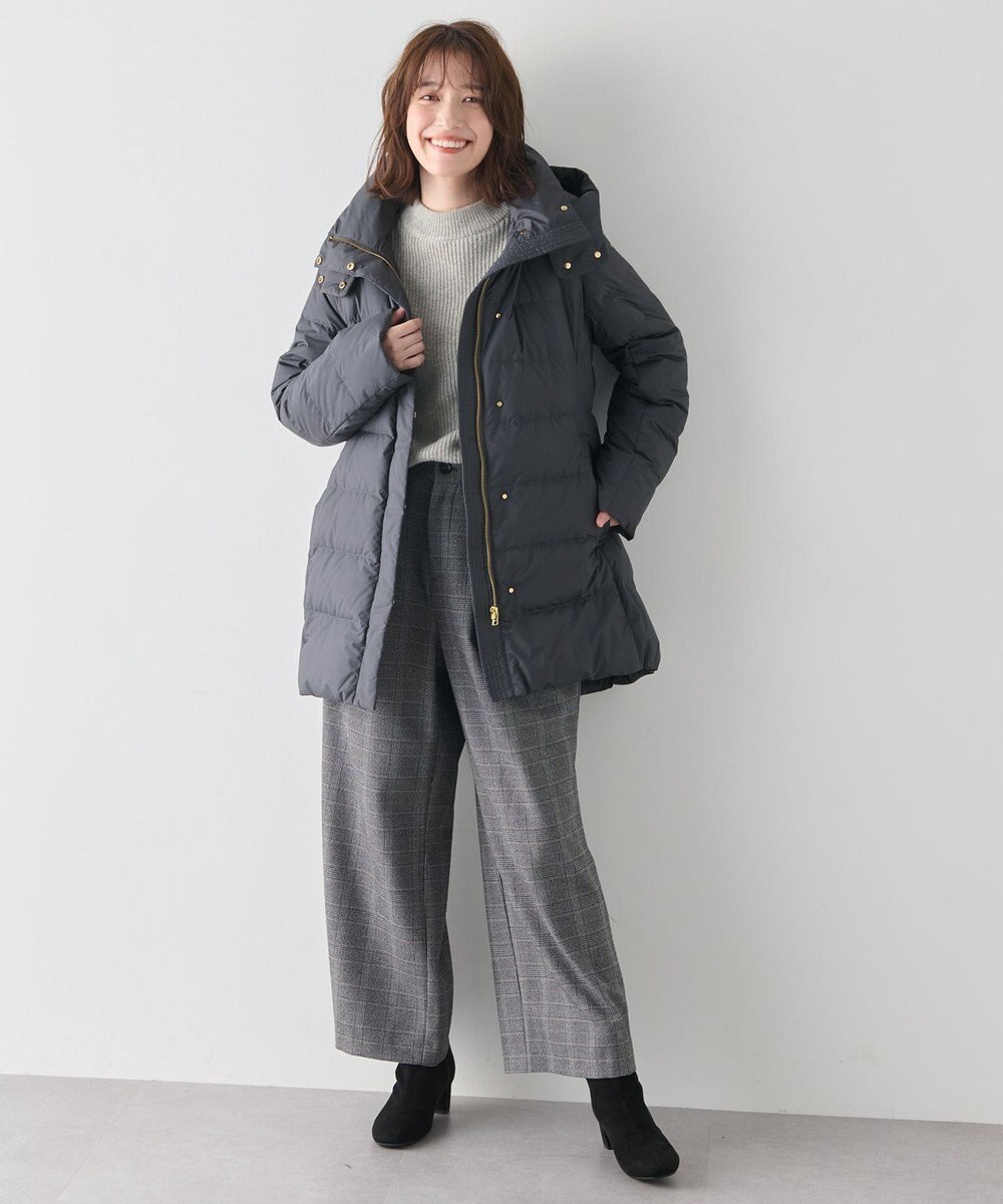 ANY 【洗濯機可/フード取り外し可能/撥水】楽映えリッチロング丈ダウン 