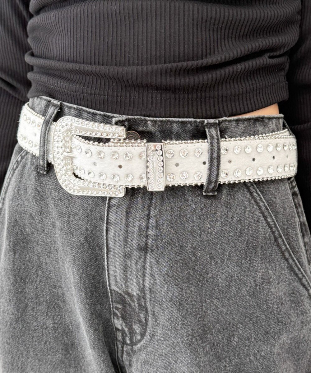 WEGO Lビジューラメシャギーベルト 