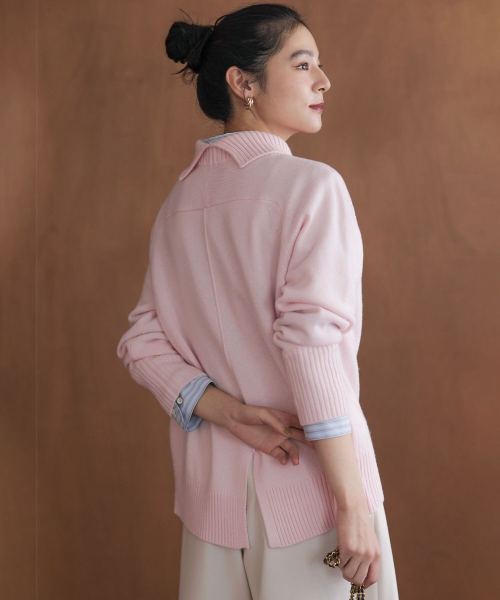 組曲 S ウールカシミヤミックス ロールネックニット 