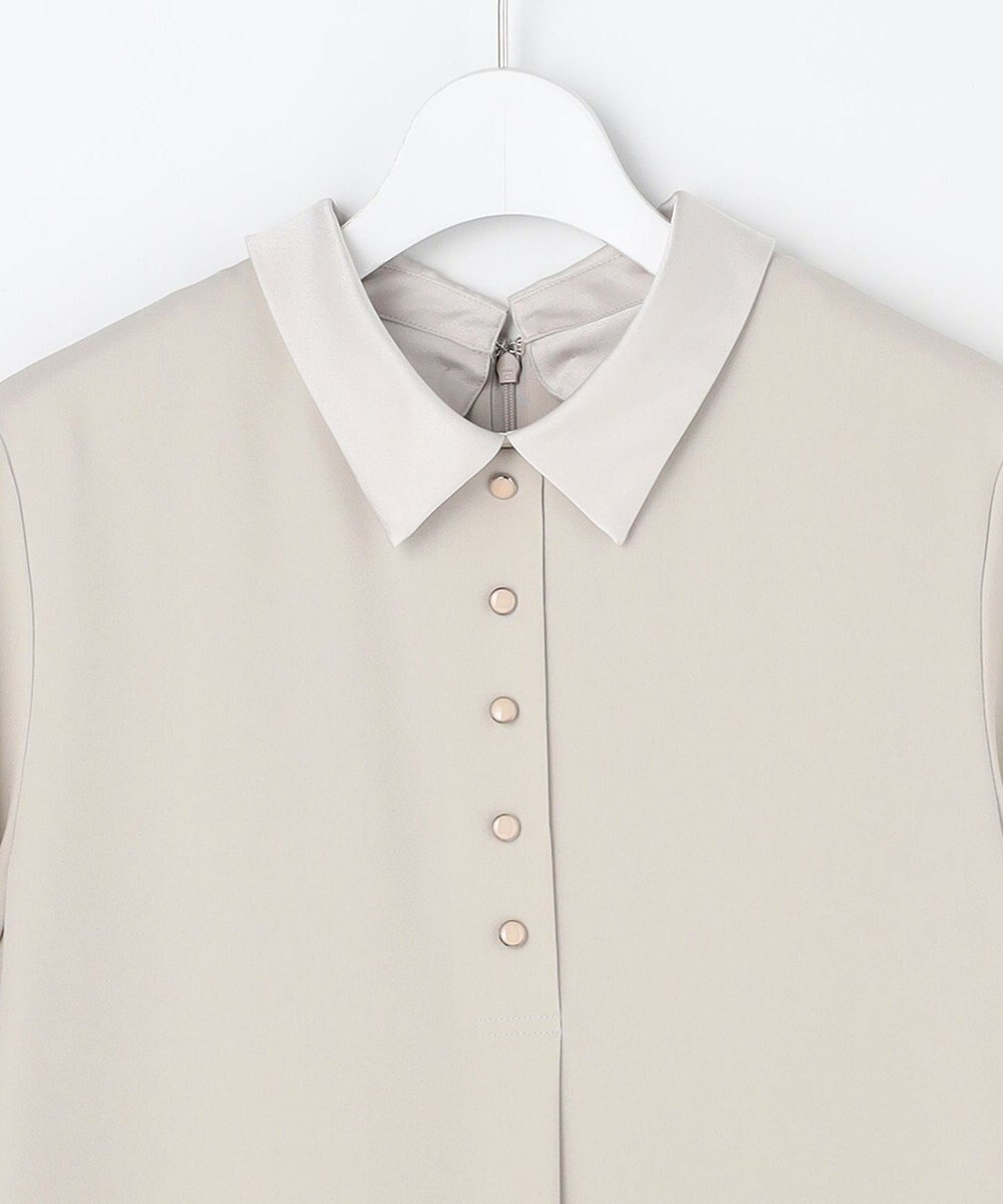 J.PRESS LADIES S 【2way】セラテリーダブルクロス 襟付き ワンピース 