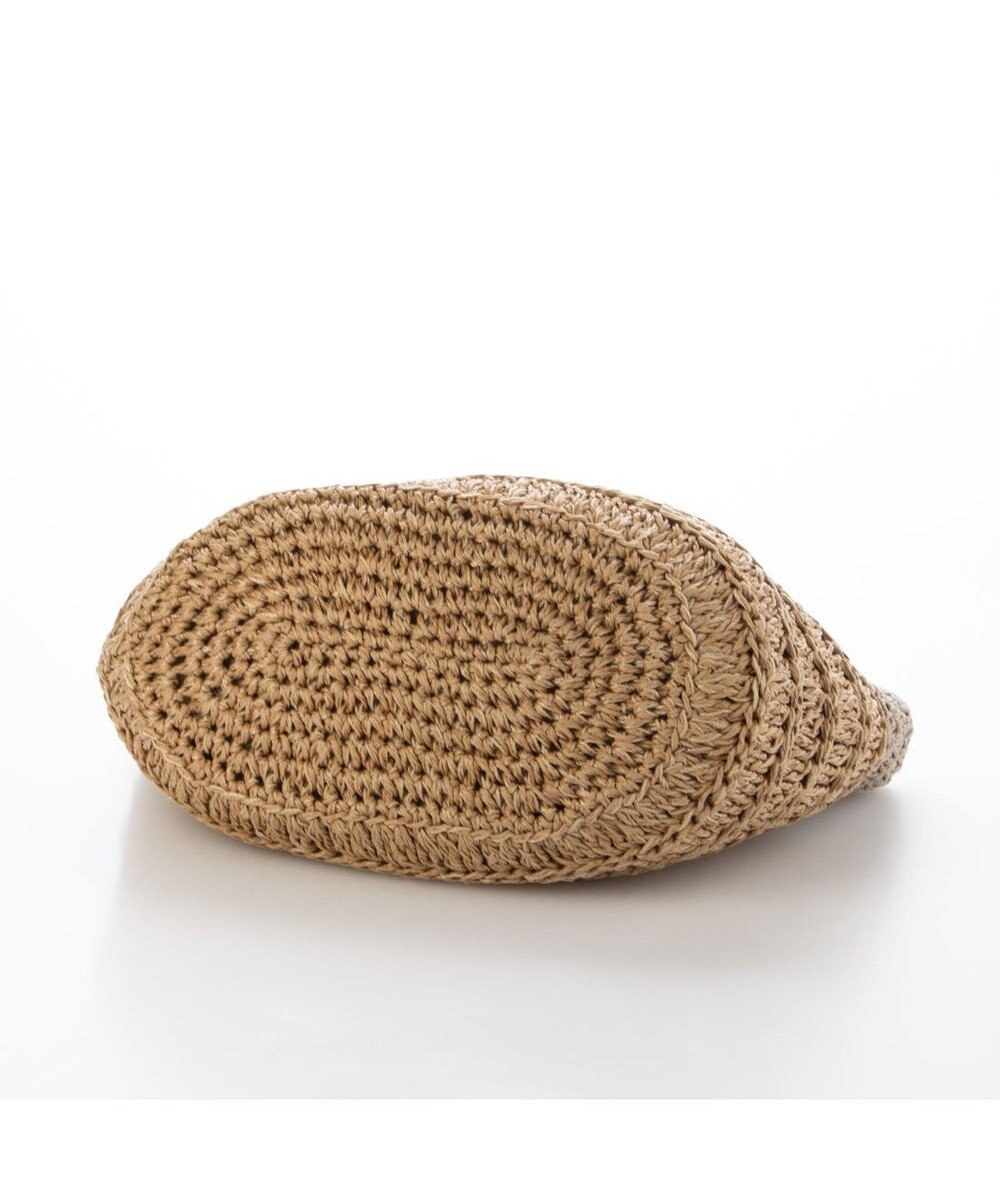 UNBILLION カシュカシュ cachecache / 切り替え柄編みミニトート カゴバッグ 