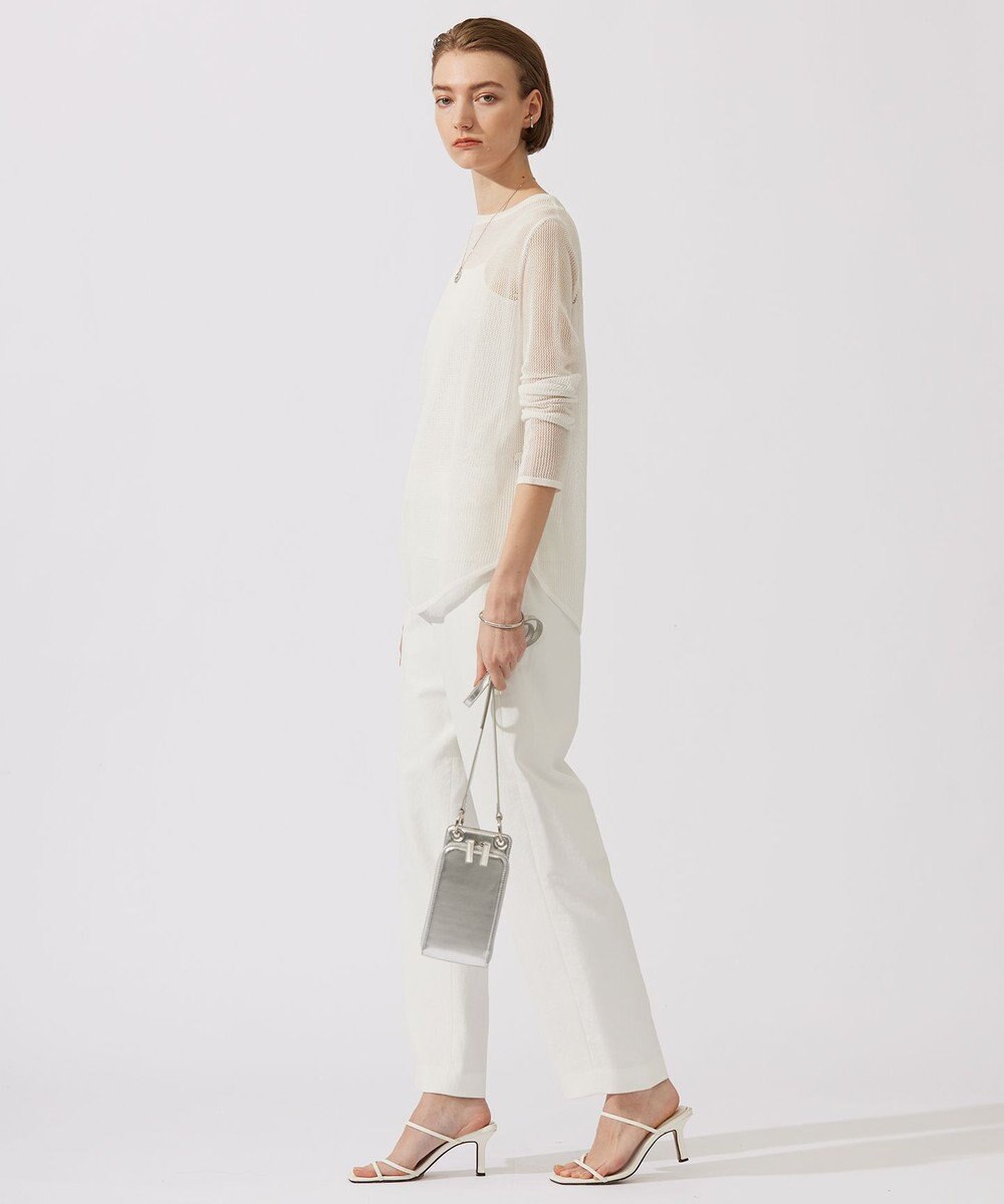 ICB 【洗える】 ドライメッシュ ニットトップス 