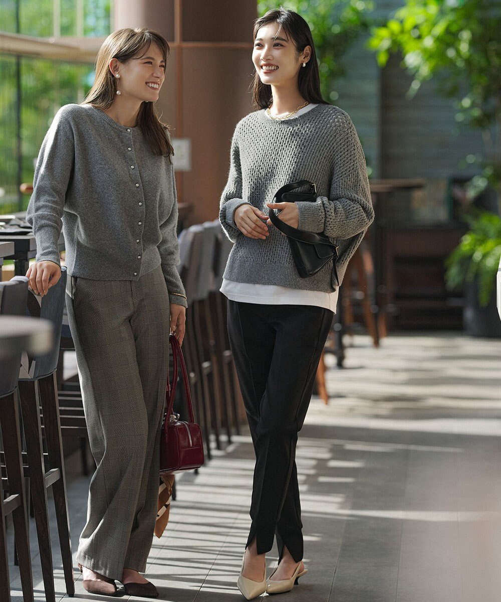 UNFILO L 【ウエストゴム/14サイズ展開】beauty warm pants ワイド 