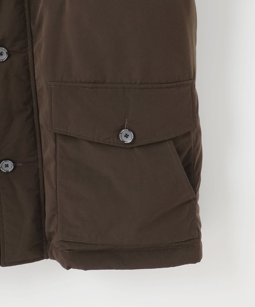 JOSEPH ABBOUD MOUNTAIN 【サスティナブル/ECO撥水/ECOファー/９ポケット】ナイロンピーチダウンコート 