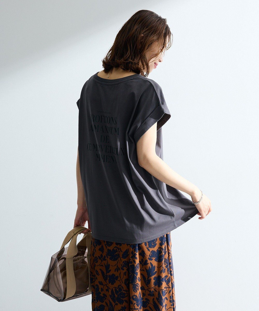 Green Parks 汗染み防止フレンチロゴＴシャツ 
