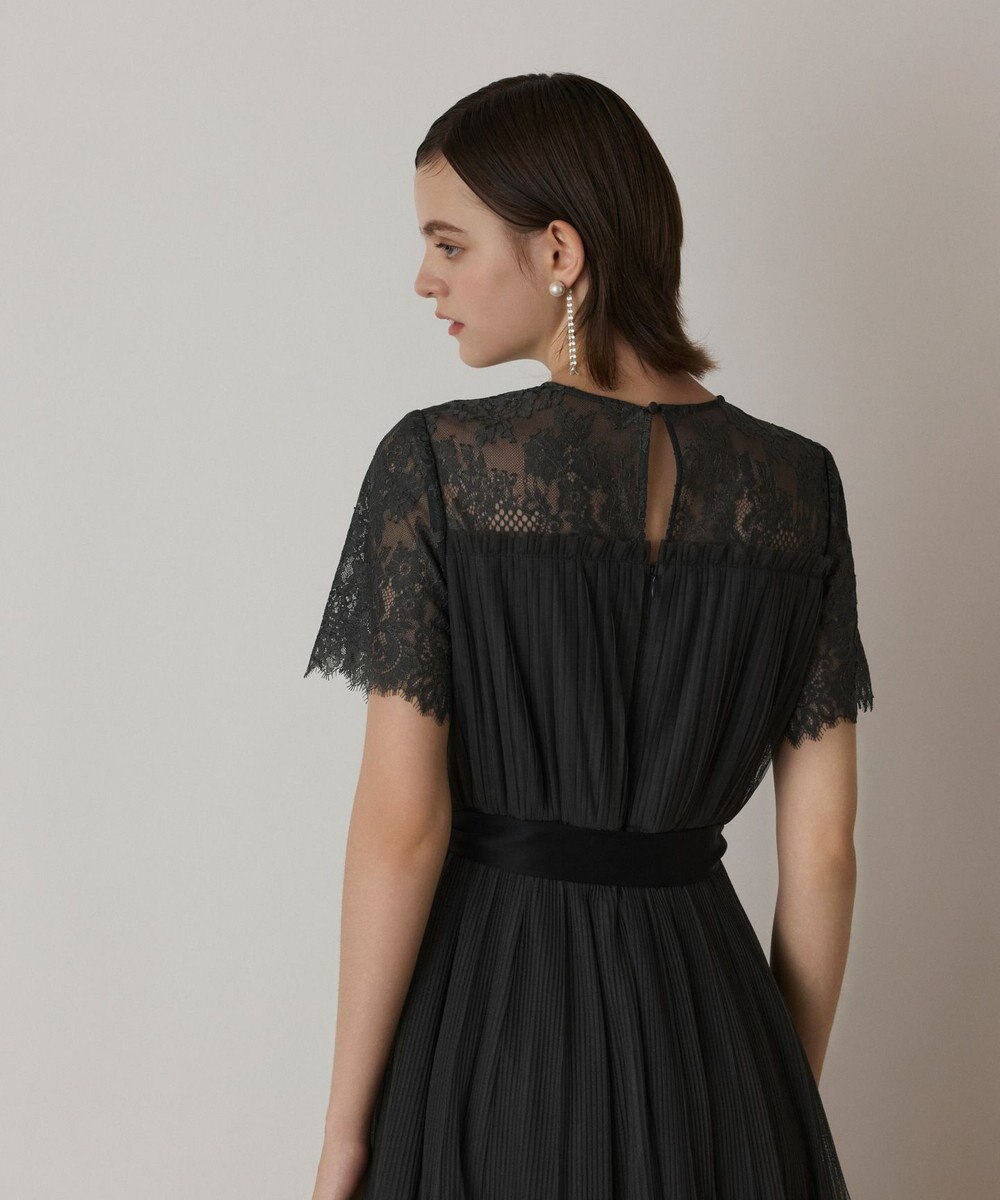 GRACE CONTINENTAL チュールプリーツドレス 