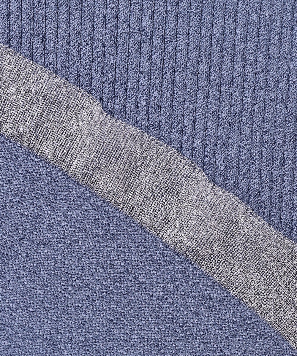 ANY SIS S シアーフリルペプラム ニット 