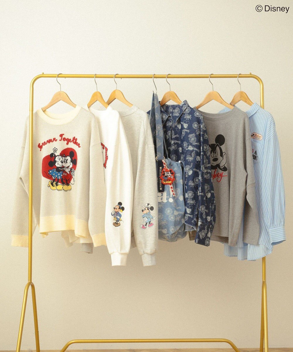 Green Parks ミッキー＆フレンズ／レイヤードプリントロングＴシャツ 