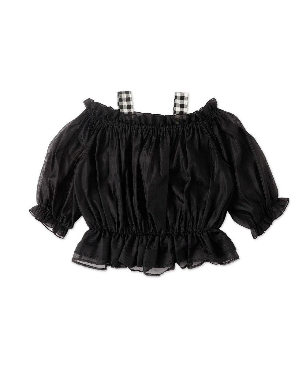 WEGO 【２点セット】キャミSETオーガンジーオフショルブラウス 