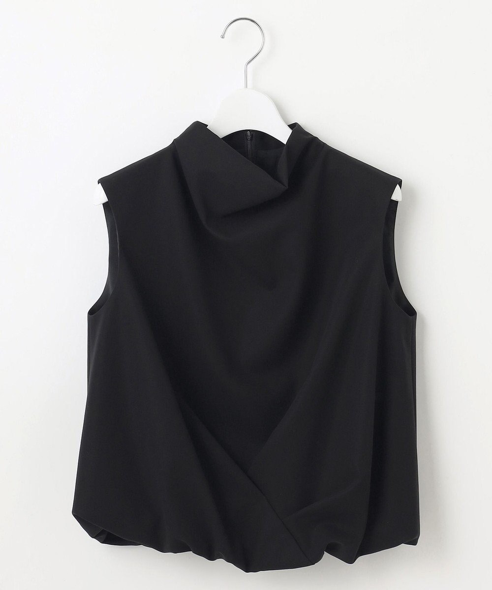 23区 L 【エステータ】コットンダブルクロス ノースリーブブラウス 