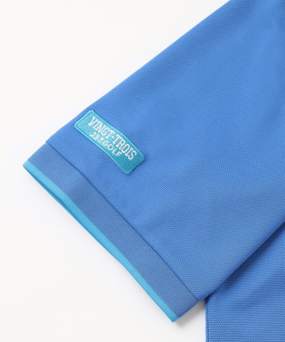 23区GOLF 【MEN】ポリエステルカノコ 半袖ポロシャツ 