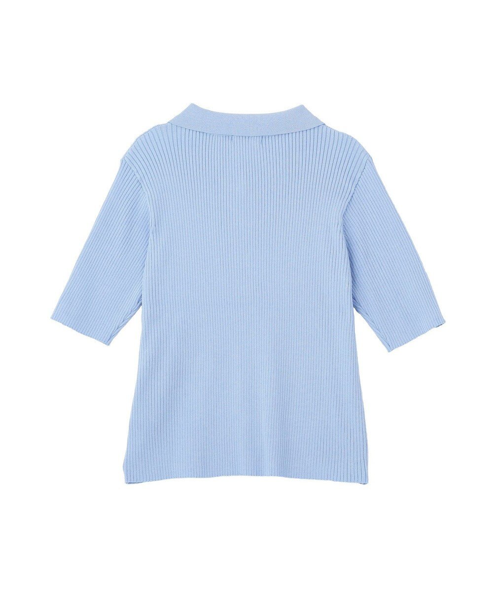 earth music&ecology ミニフリルポロカーディガン 