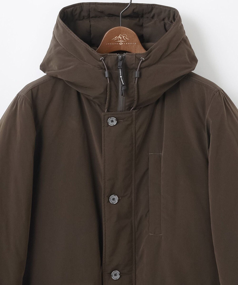 JOSEPH ABBOUD MOUNTAIN 【サスティナブル/ECO撥水/ECOファー/９ポケット】ナイロンピーチダウンコート 