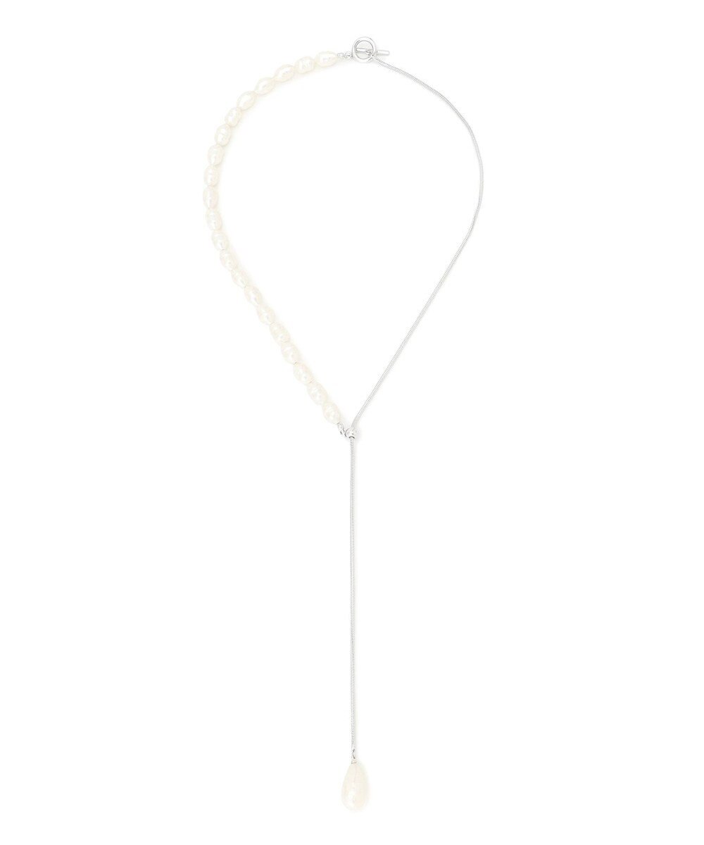 23区 【APPLAUDIR】ガラスパール チェーンコンビ ネックレス 