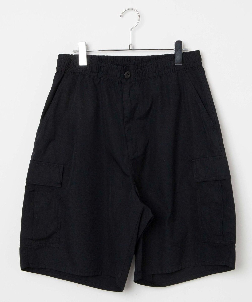 WEGO 【ウエストゴム/手洗い可】ワイドカーゴショーツ 