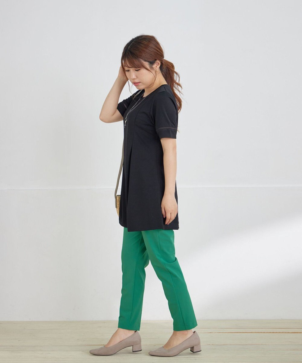 Tiaclasse 【洗える・接触冷感・紫外線ケア・サラごこち】はしごレースチュニック 