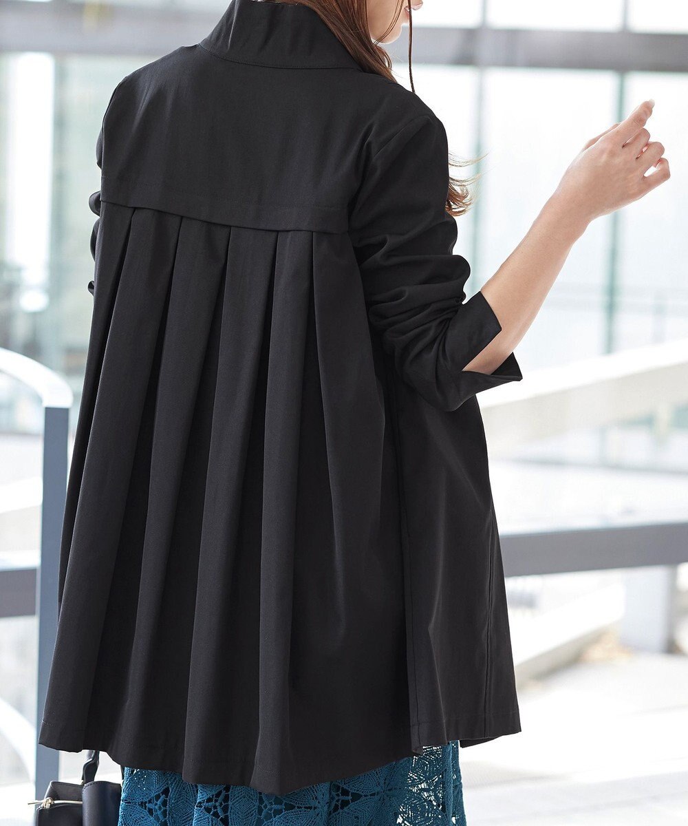 Tiaclasse 【洗える】スタンドカラープリーツコート 