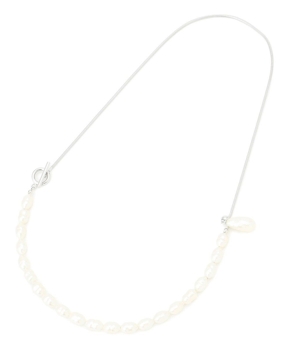 23区 【APPLAUDIR】ガラスパール チェーンコンビ ネックレス 