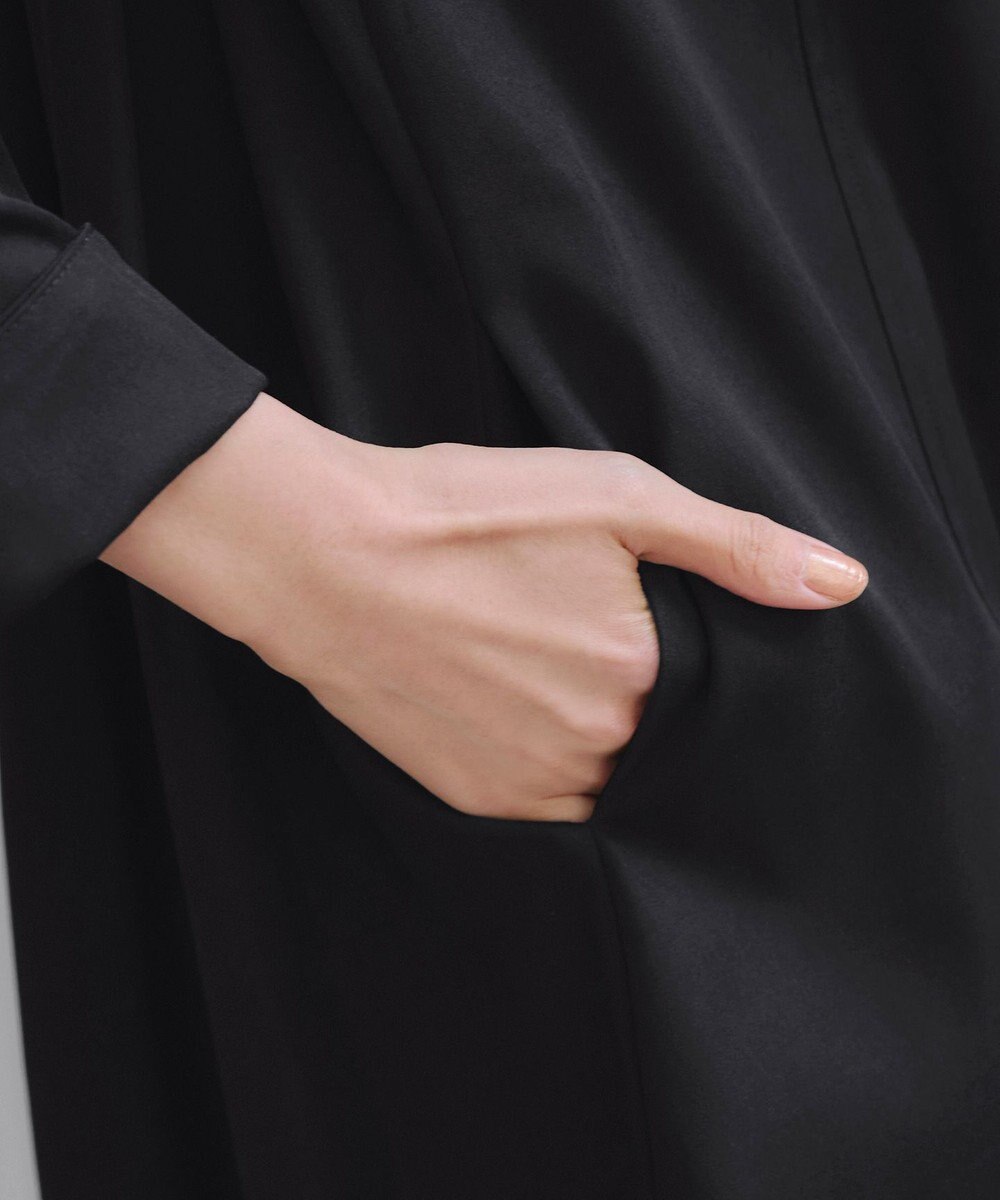 Tiaclasse 【洗える】スタンドカラープリーツコート 