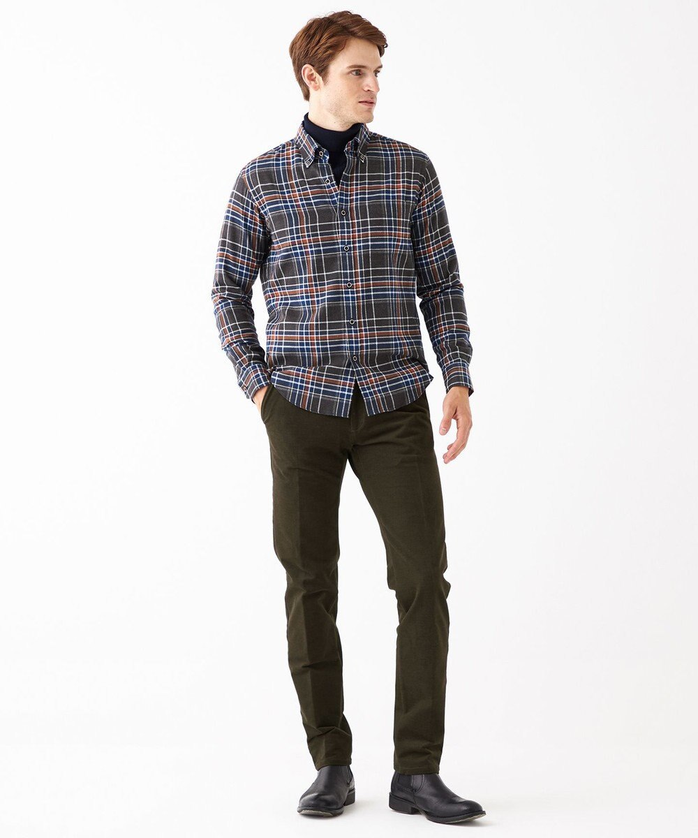 JOSEPH ABBOUD 【キングサイズ】2WAYストレッチコールピケ パンツ 