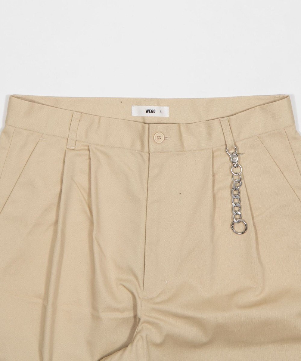 WEGO キーチャーム付きチノカーブパンツ 