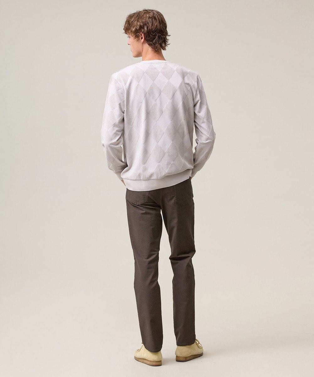 J.PRESS MEN アーガイルワントーンリンクス ロングスリーブ Tシャツ 