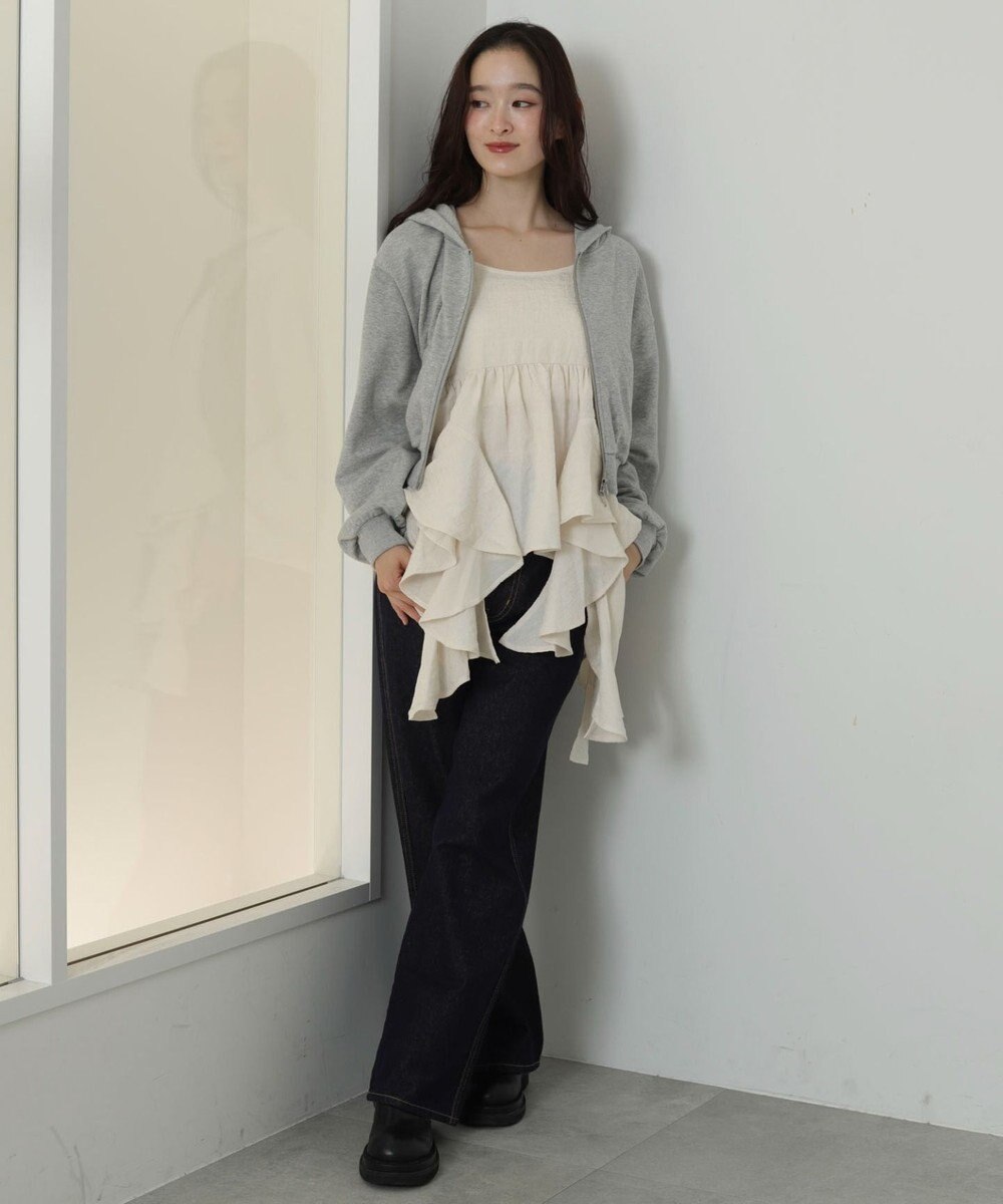 WEGO イレヘムフリルキャミワンピース 