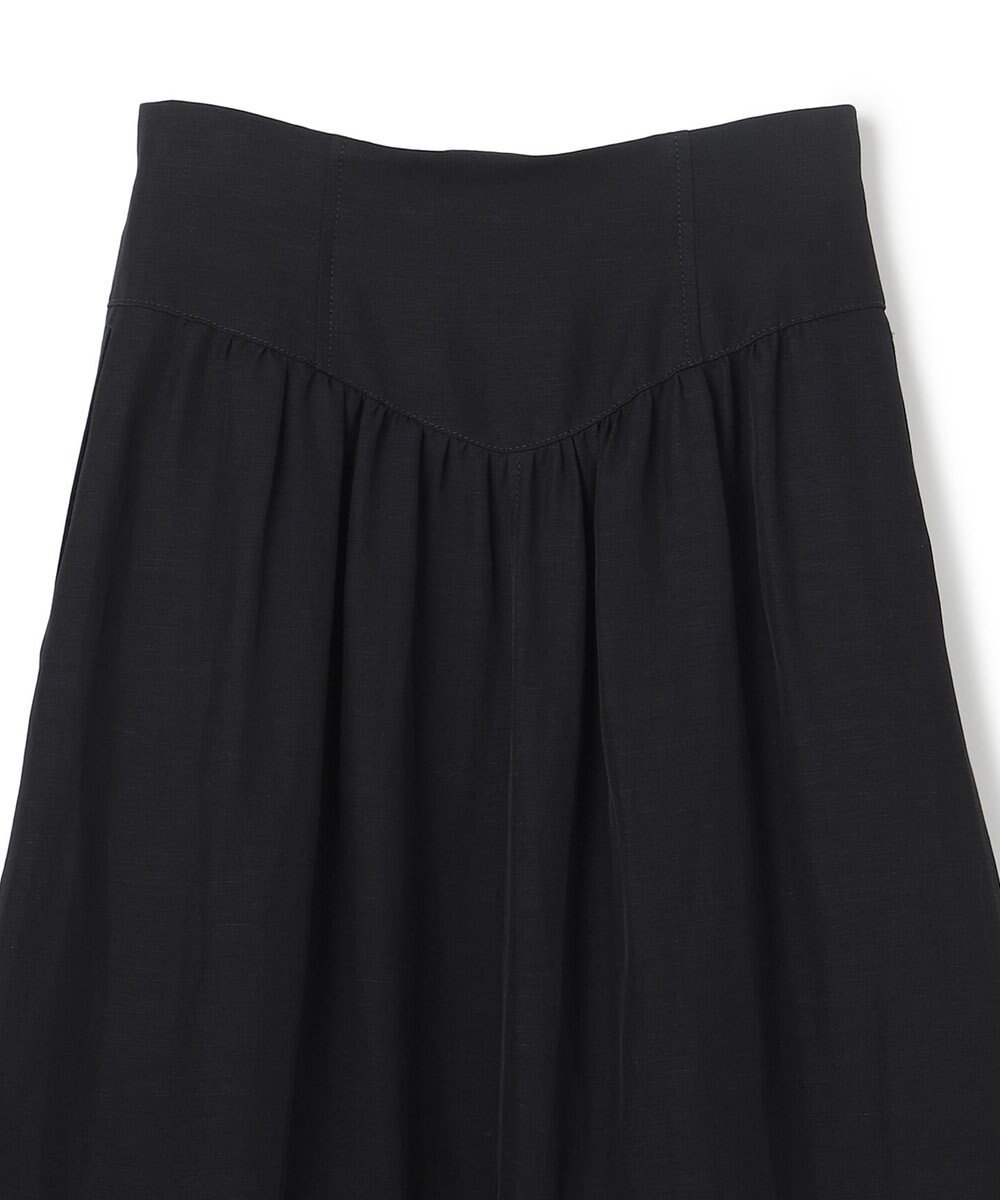 BEIGE， BERNARD / リネン混 ゴールドジップ ハイウエススカート 