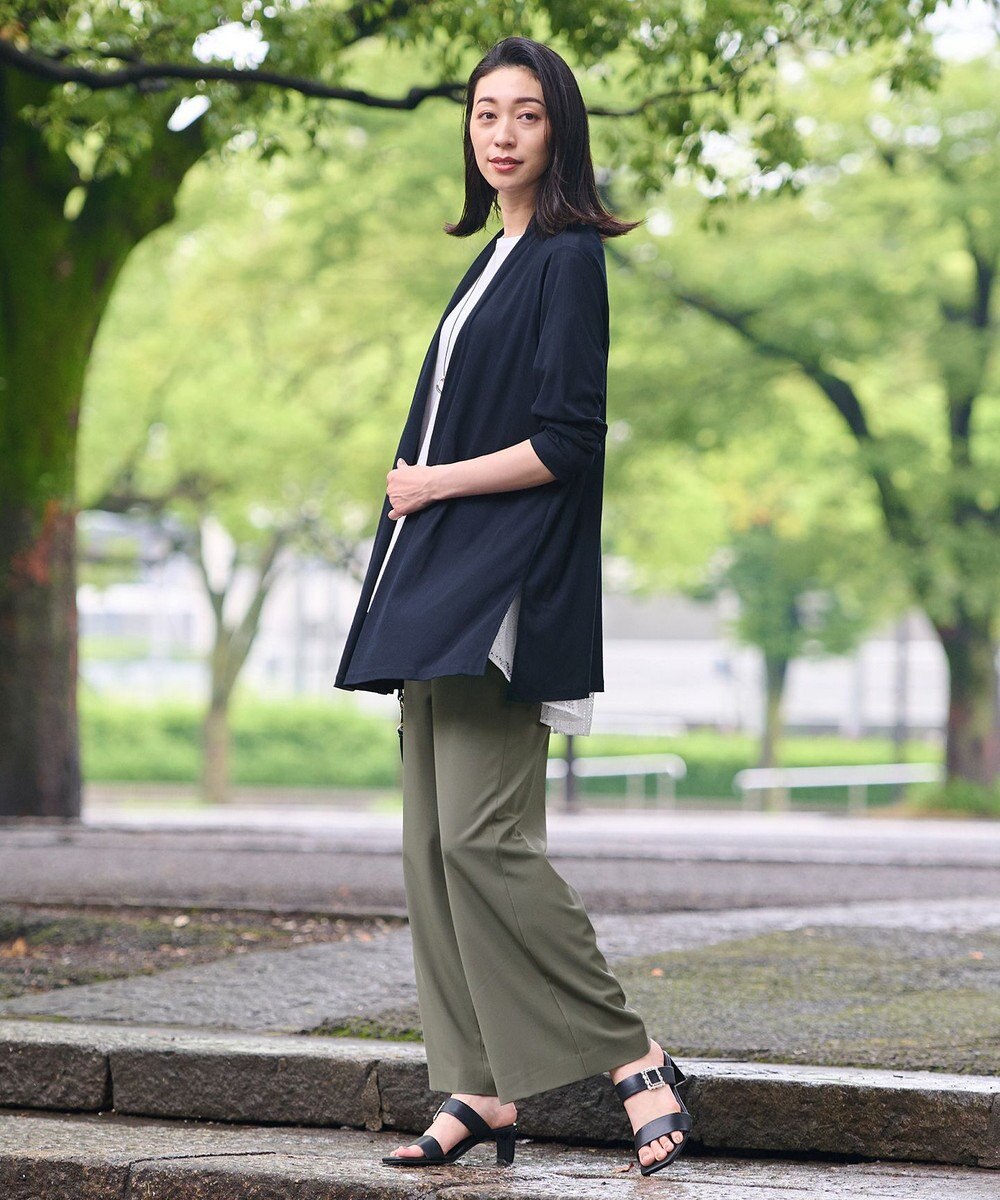 自由区 【好評につき新色追加・接触冷感・UVカット・洗える・XSサイズあり】ハンディカーディガン ロング丈 