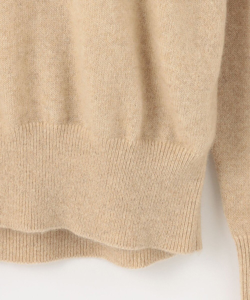 自由区 【洗える】ピュアカシミヤミルド フーディーニット 