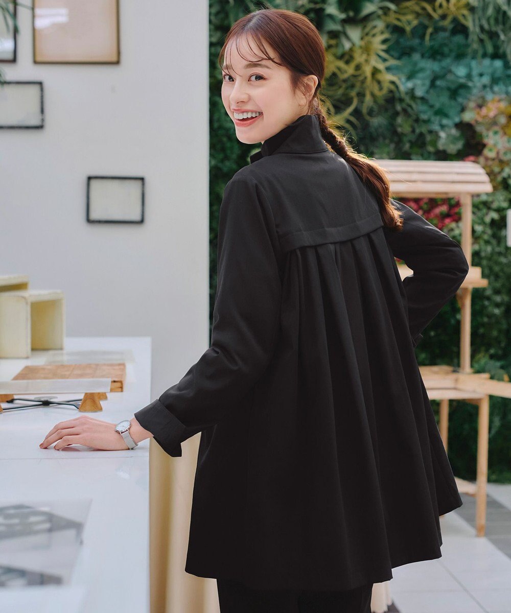 Tiaclasse 【洗える】スタンドカラープリーツコート 