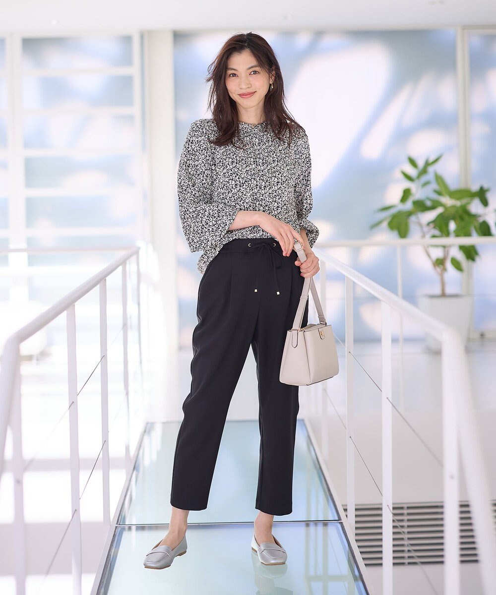 ANY 【洗濯機可能】とろみギャザーブラウス 