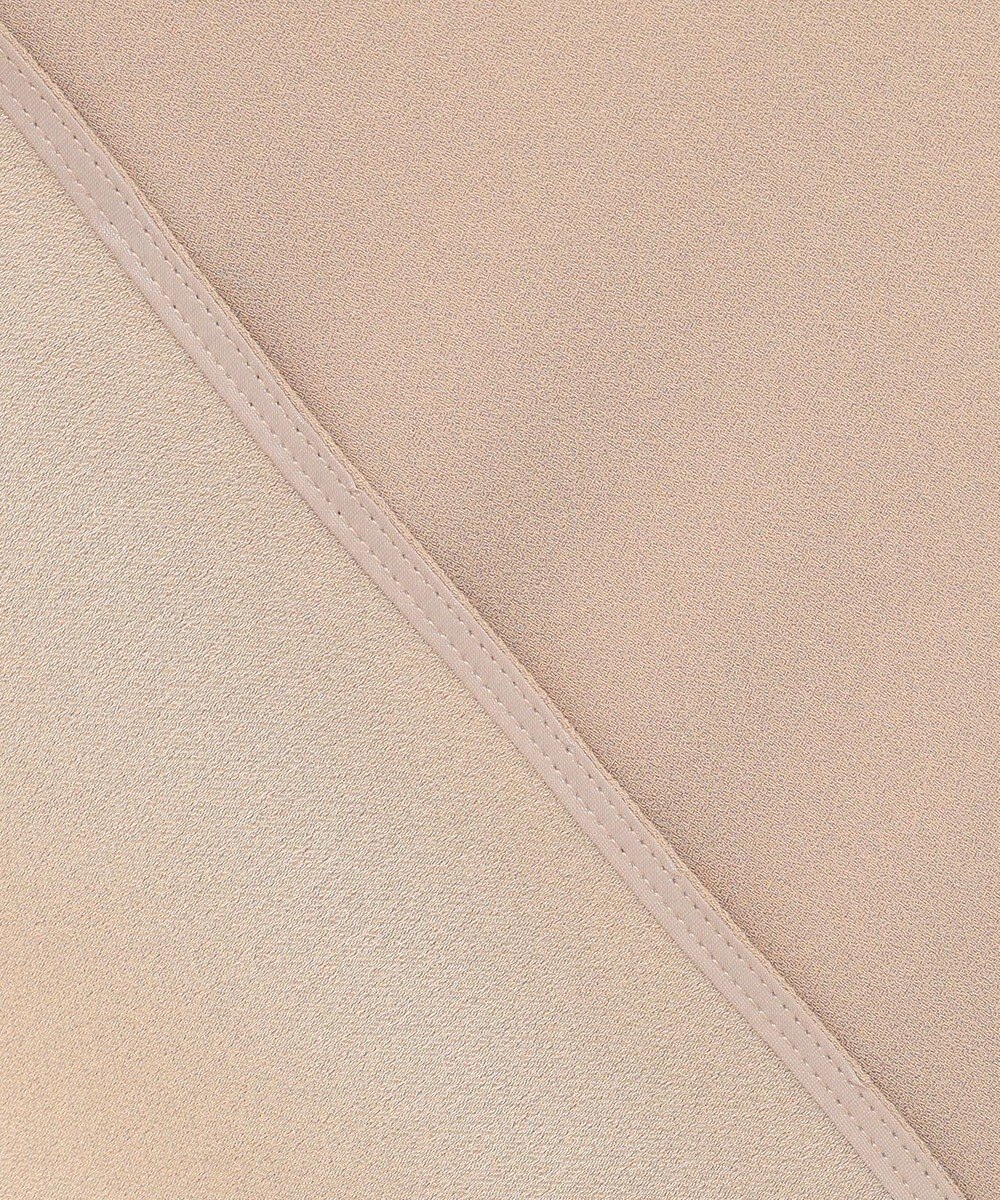 BEIGE， FLEUR / 異素材ネック フレンチスリーブブラウス 