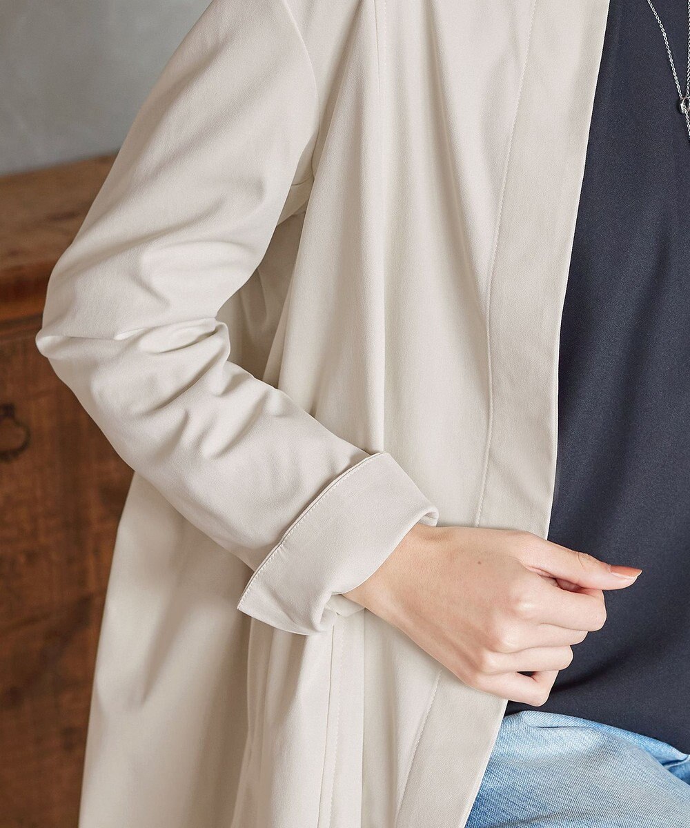 Tiaclasse 【洗える】スタンドカラープリーツコート 