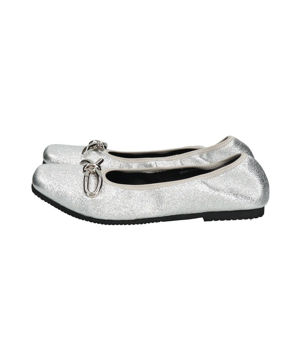 Bridget Birkin 【PARADIS COULEUR】スクエアトウメタルリボンバレエシューズ 