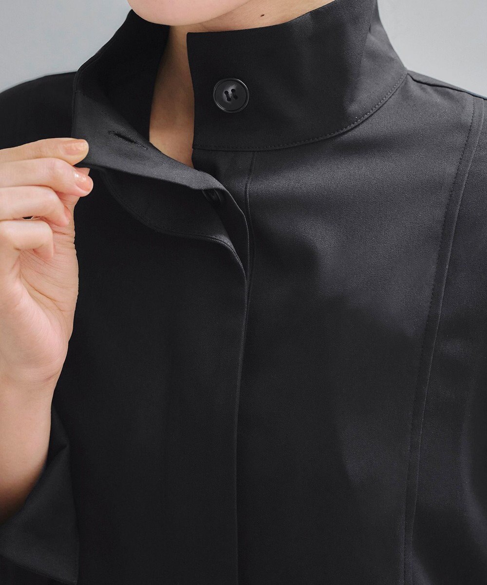 Tiaclasse 【洗える】スタンドカラープリーツコート 