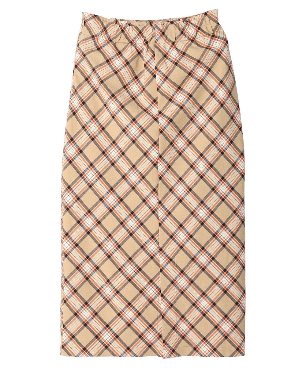 earth music&ecology チェック柄ナロースカート 